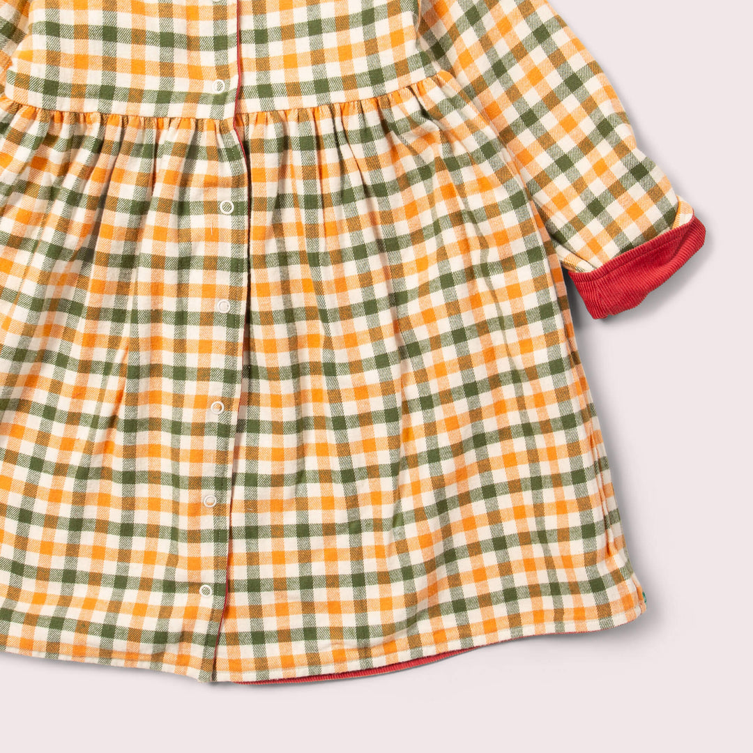 Holly Berry Reversible Corduroy Pocket Dress
