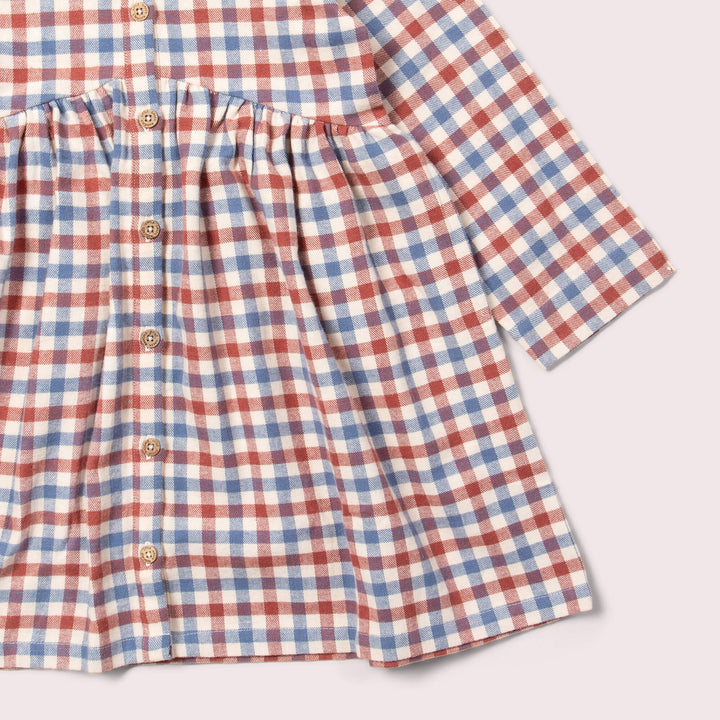 Ginger Check Long Sleeved Dress