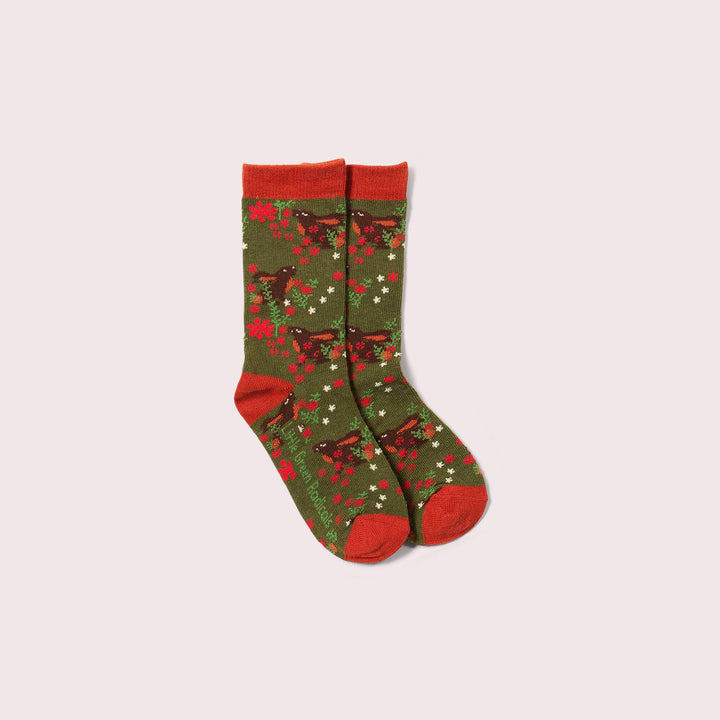 Winter Rabbits Ankle Socks 3 Pack