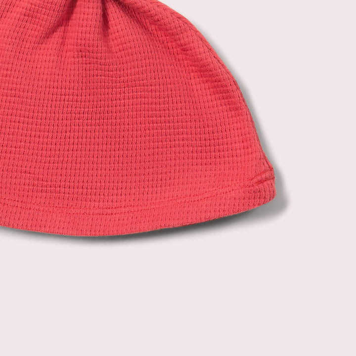 Holly Berry Waffle Tie Hat