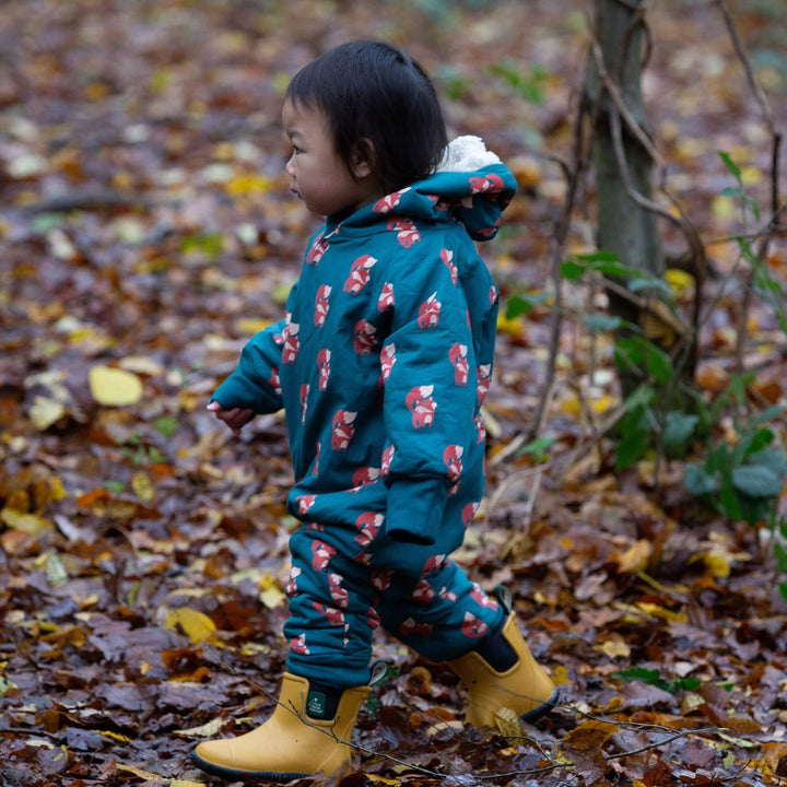 Red Foxes Sherpa Lined Snowsuit