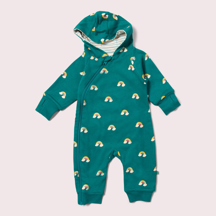 Turquoise Rainbows Hooded Snug Suit