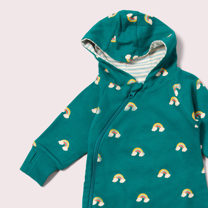 Turquoise Rainbows Hooded Snug Suit