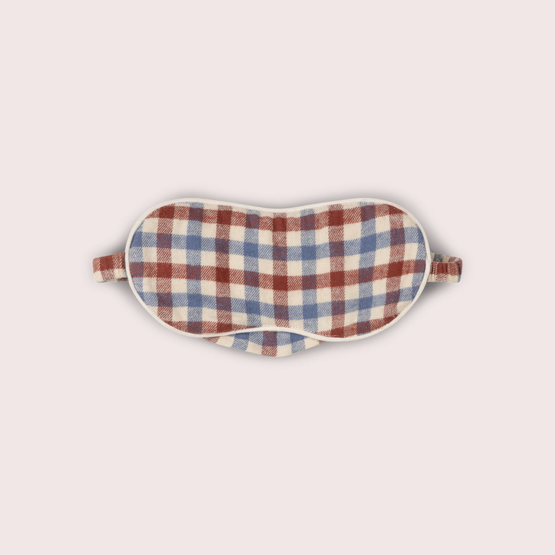 Ginger Check Organic Eye Mask