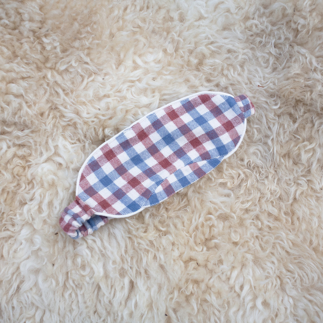 Ginger Check Organic Eye Mask