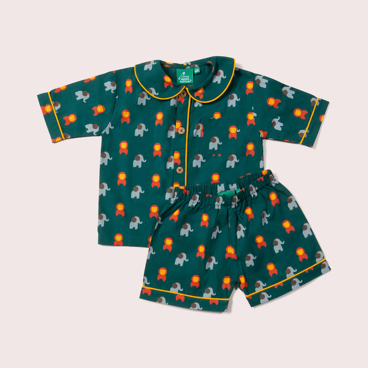 Wild Button Through Pyjama Short Set NOT AVAILABLE for USA/AUS/CAN