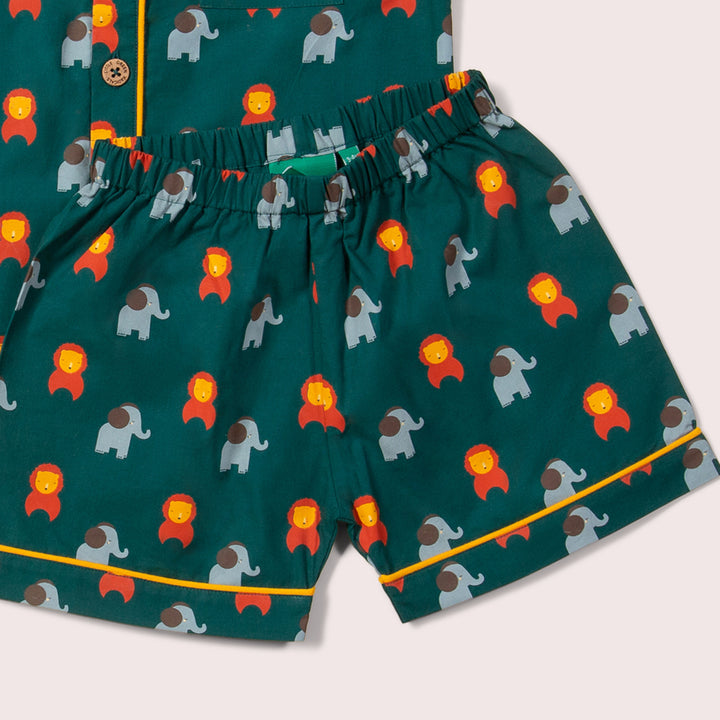 Wild Button Through Pyjama Short Set NOT AVAILABLE for USA/AUS/CAN