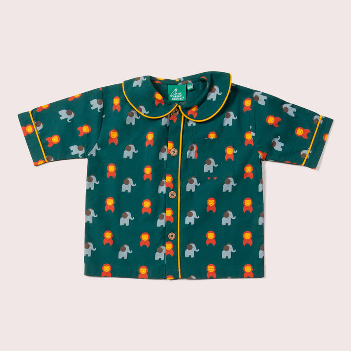 Wild Button Through Pyjama Short Set NOT AVAILABLE for USA/AUS/CAN