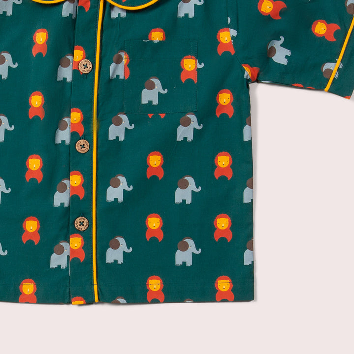 Wild Button Through Pyjama Short Set NOT AVAILABLE for USA/AUS/CAN