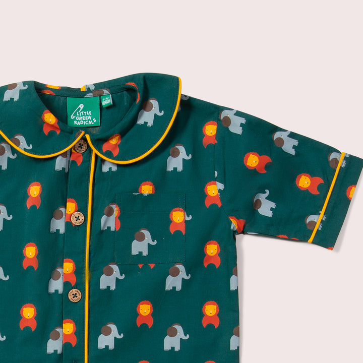 Wild Button Through Pyjama Short Set NOT AVAILABLE for USA/AUS/CAN