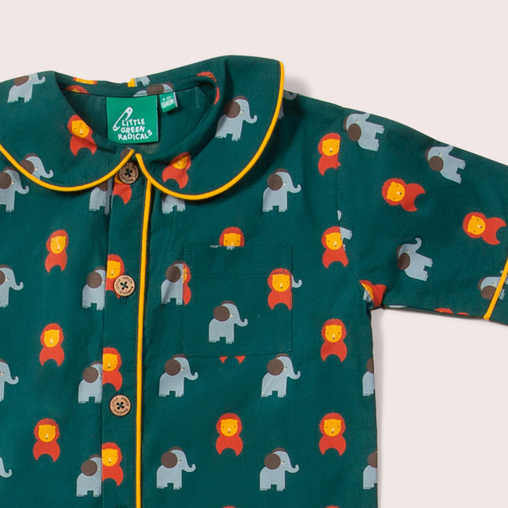 Wild Button Through Pyjama Short Set NOT AVAILABLE for USA/AUS/CAN