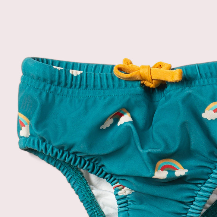 Teal Rainbows Reusable Swimming Nappy
