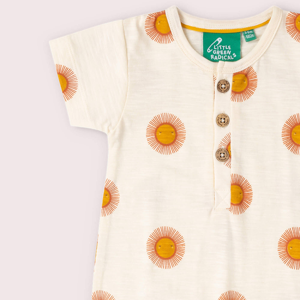 Summer Sun Organic Summer Romper Cream / 18-24m