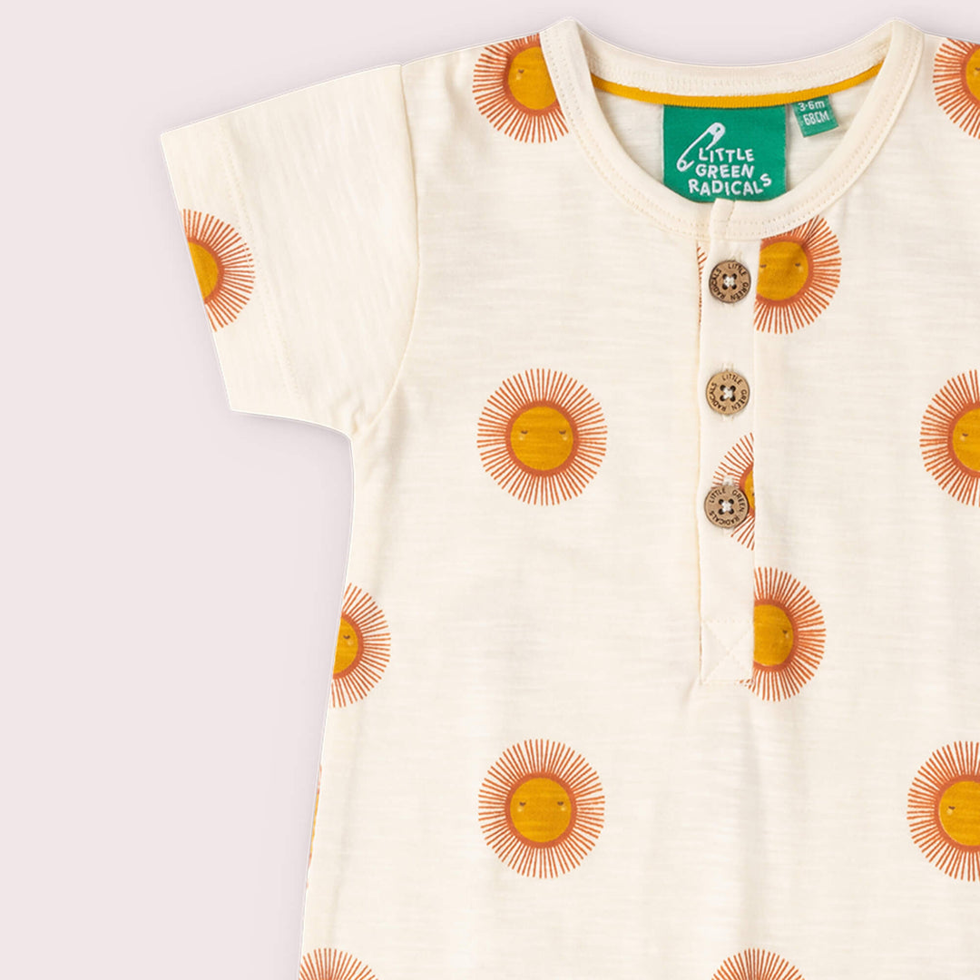 Summer Sun Organic Summer Romper Cream / 18-24m
