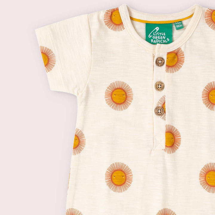 Summer Sun Organic Summer Romper Cream / 18-24m