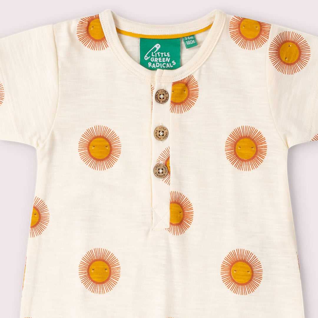 Summer Sun Organic Summer Romper Cream / 18-24m