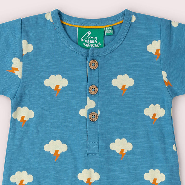 All Weather Organic Summer Romper Blue / 18-24m