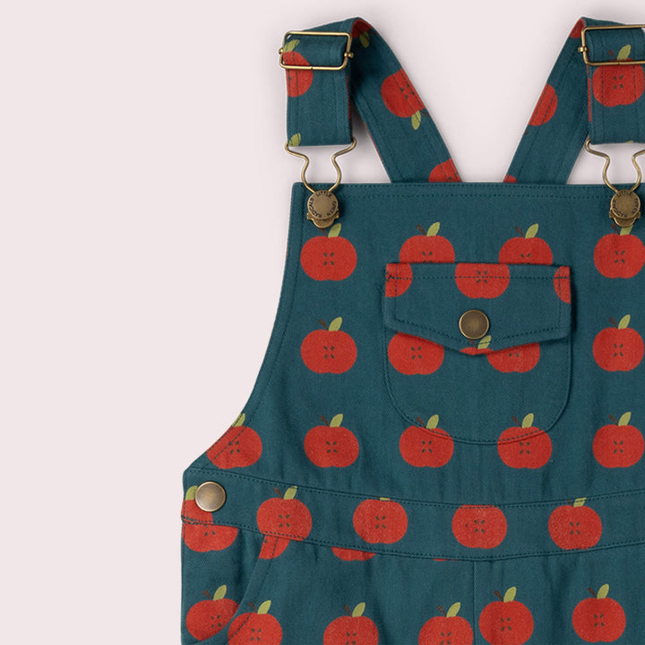 Apple Dungaree Shorts Blue / 18-24m