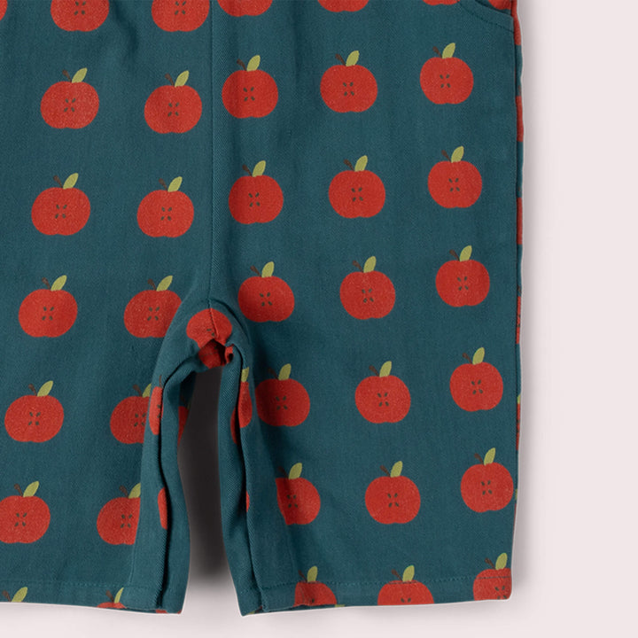 Apple Dungaree Shorts Blue / 18-24m