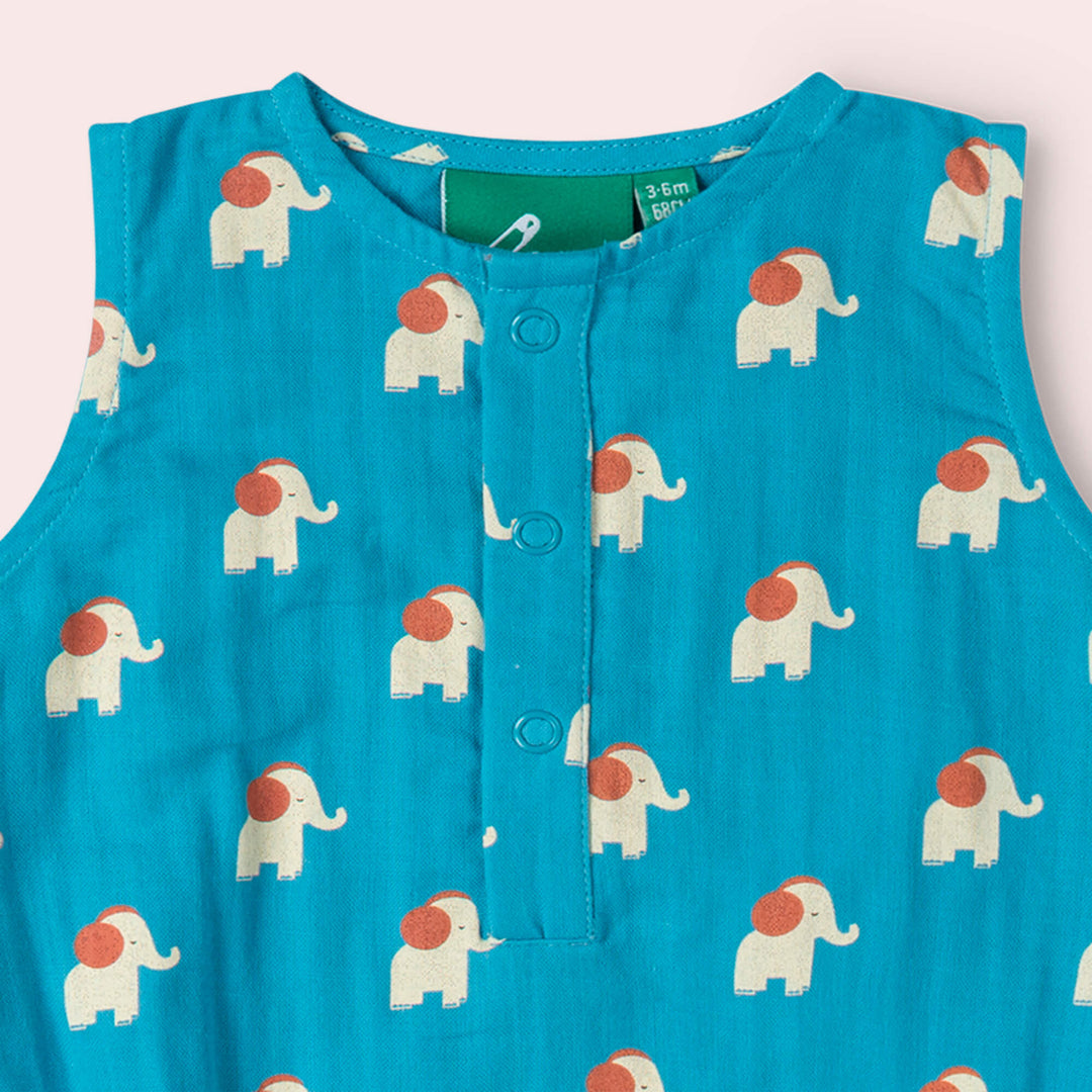Blue Elephants Bubble Body Blue / 18-24m
