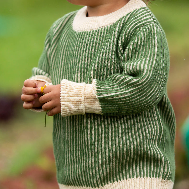 Garden Green Knitted Snuggly Jumper Green / 12-24m