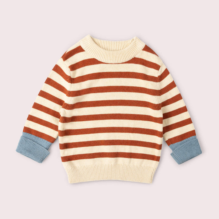 Ginger Striped Knitted Jumper Red / 12-24m