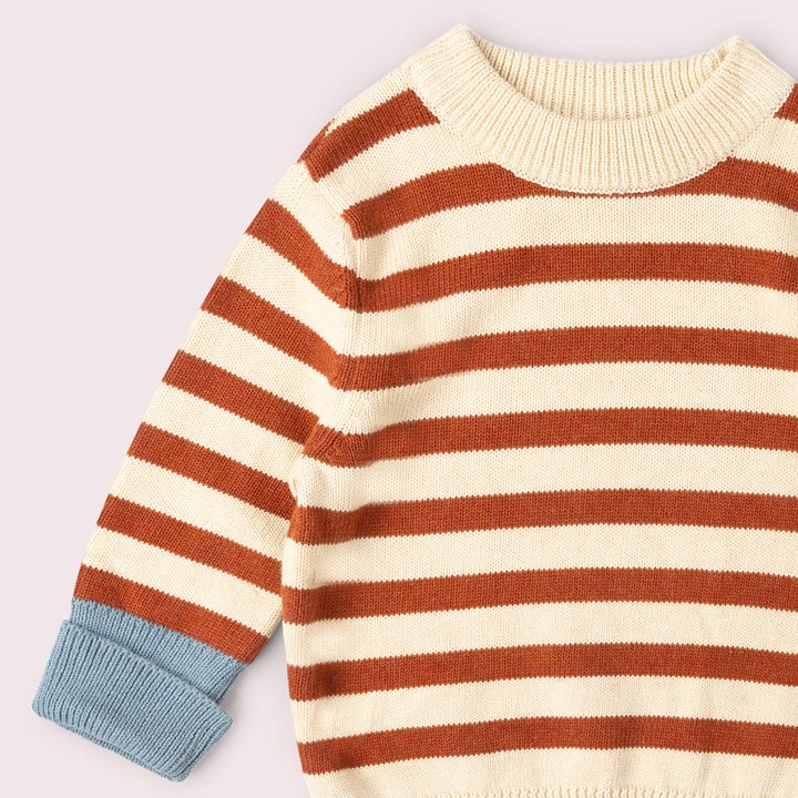 Ginger Striped Knitted Jumper Red / 12-24m