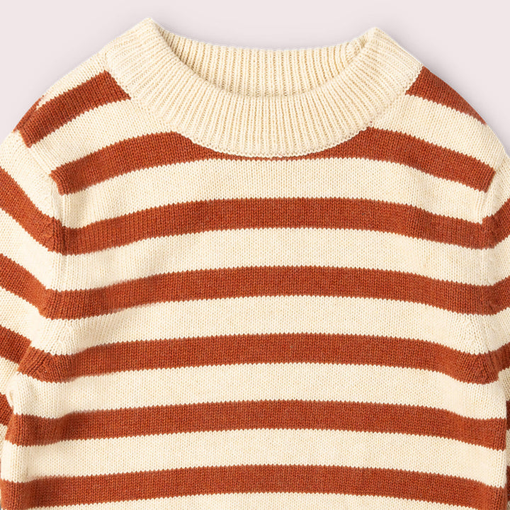 Ginger Striped Knitted Jumper Red / 12-24m