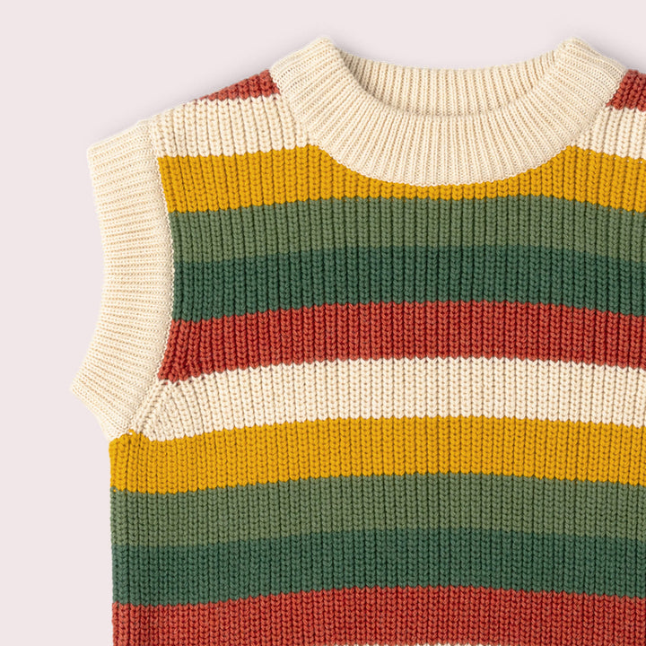 Spring Rainbow Knitted Snuggly Pullover MULTI / 12-24m