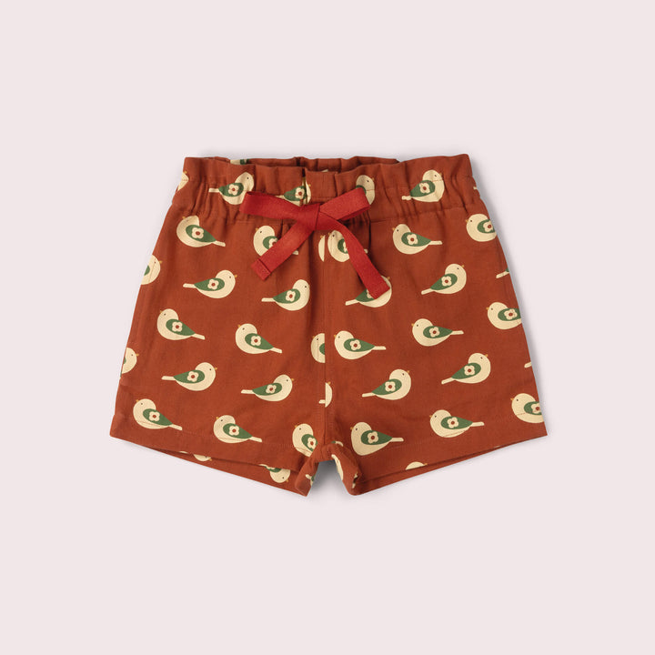 Spring Birds By The Sea Shorts Red / 18-24m