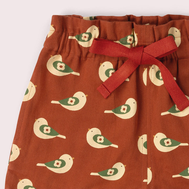 Spring Birds By The Sea Shorts Red / 18-24m
