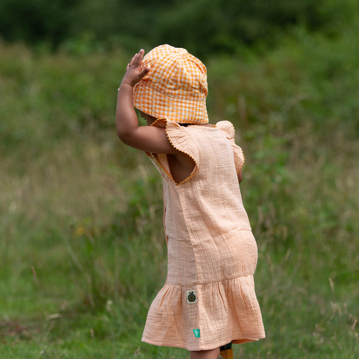 Coral Pink Dropped Waist Dress Pink / 18-24m