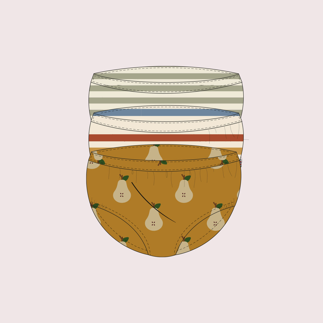 Summer Pears Organic Underwear Set 3 Pack