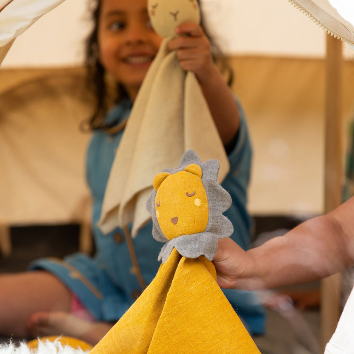 Golden Lion Organic Baby Comforter Toy NOT AVAILABLE for USA/AUS/CAN