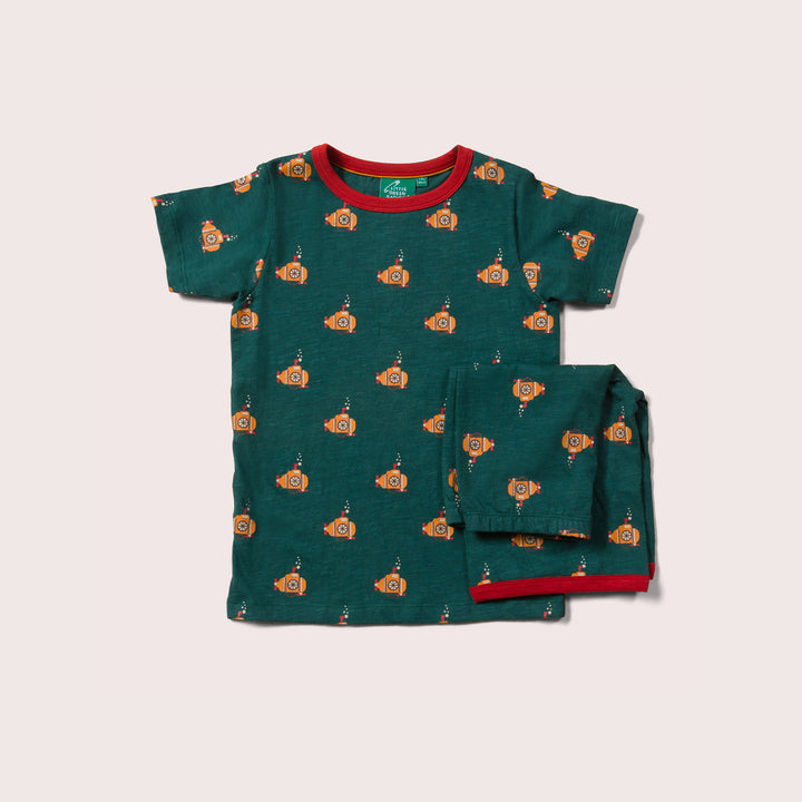 Deep Sea Explorers Jersey Pyjama Shorts Set NOT AVAILABLE for USA/AUS/CAN