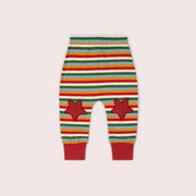 Rainbow Striped Knee Patch Joggers