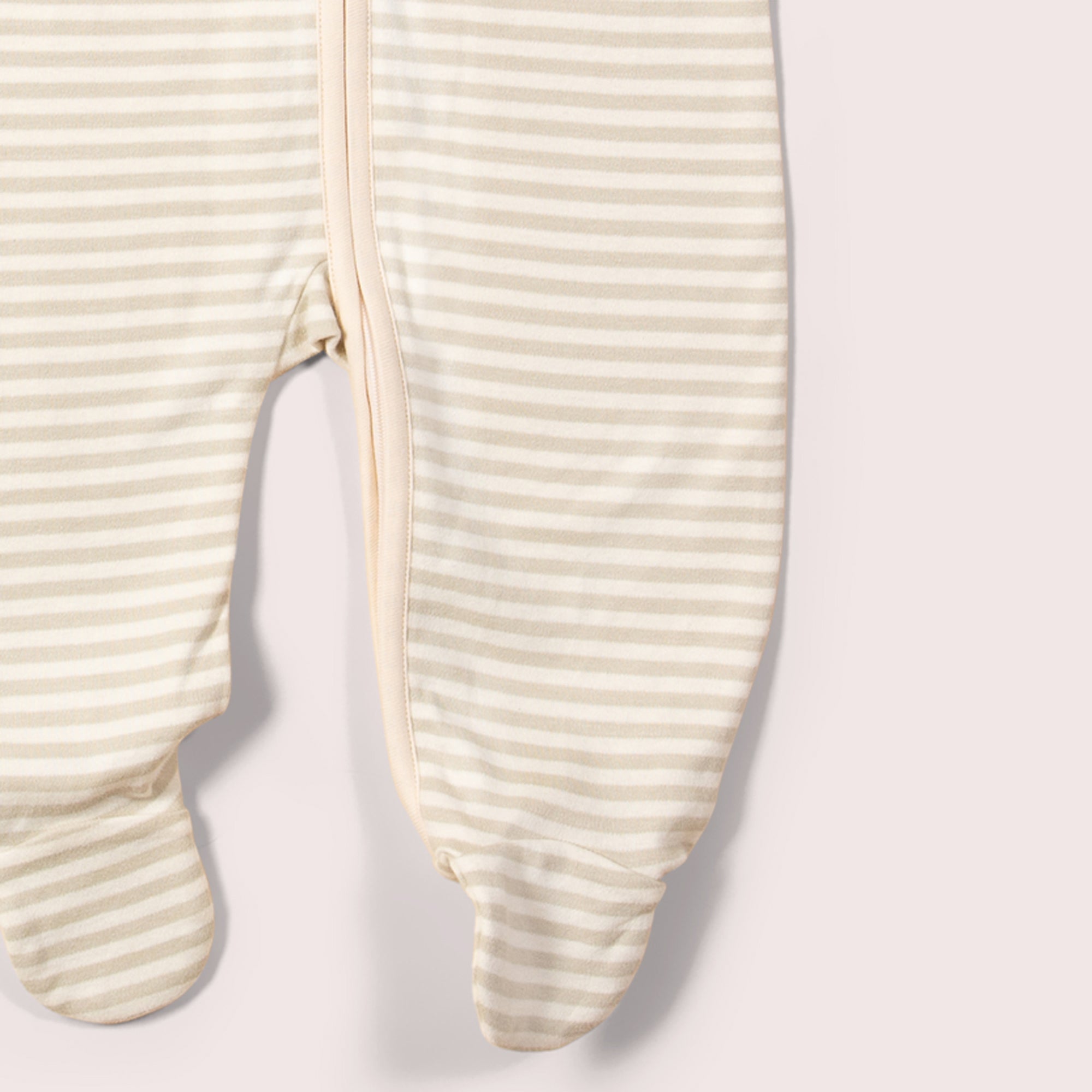 Cream Moon Applique Zip Babygrow