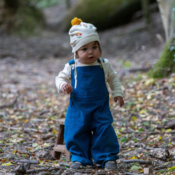 Deep Blue Classic Corduroy Dungarees