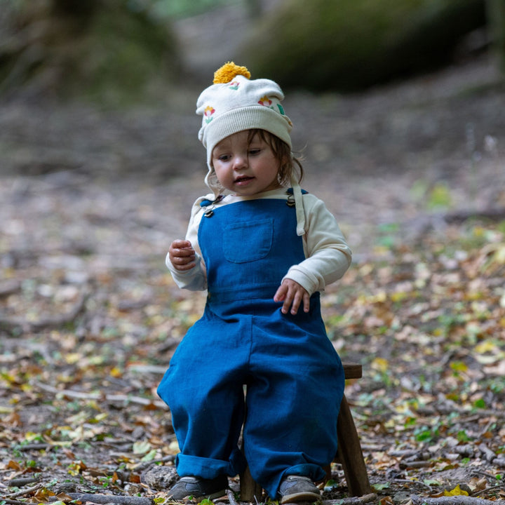 Deep Blue Classic Corduroy Dungarees