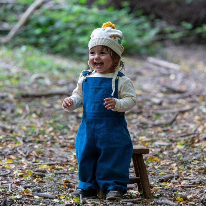 Deep Blue Classic Corduroy Dungarees