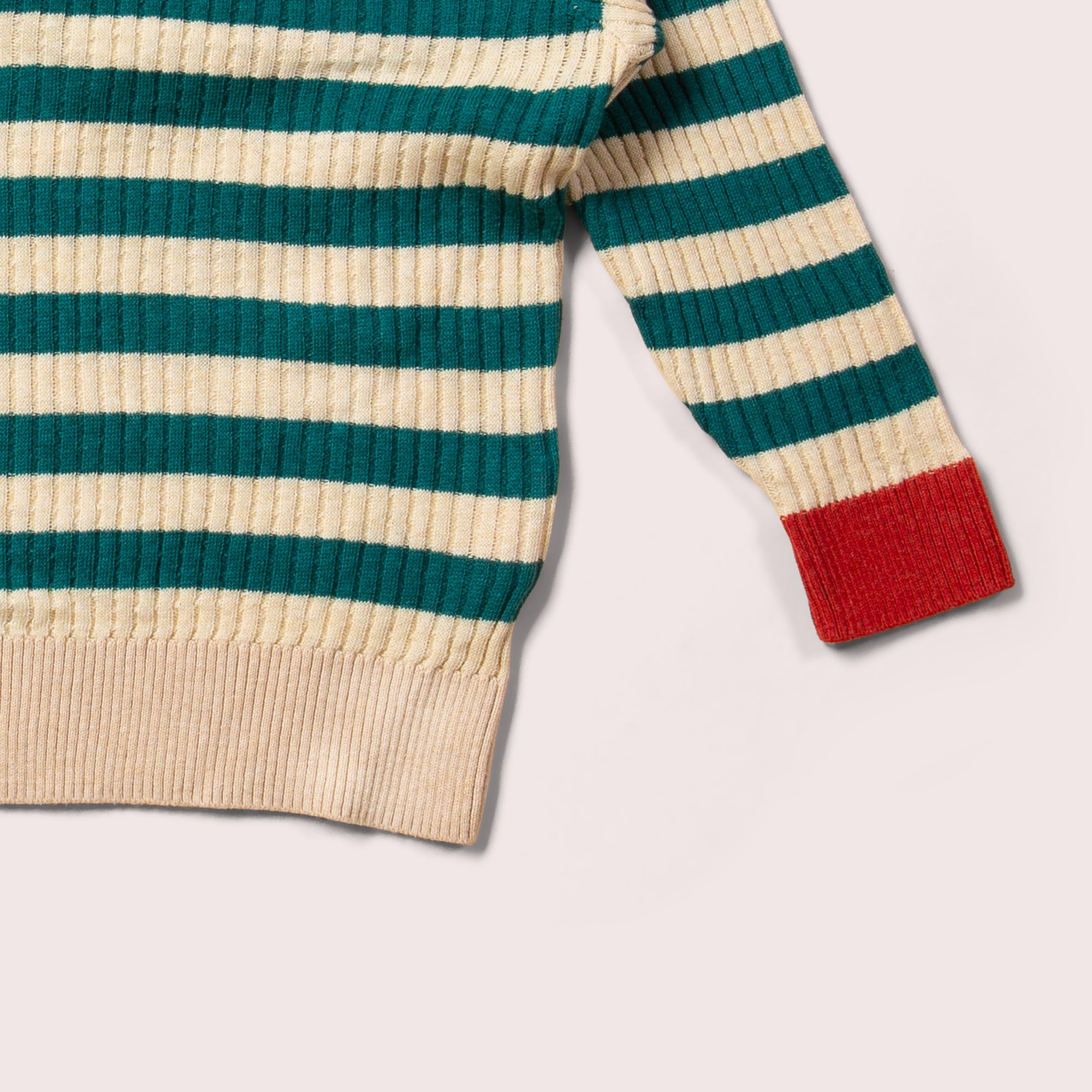 From One To Another Everglade Striped Knitted Jumper