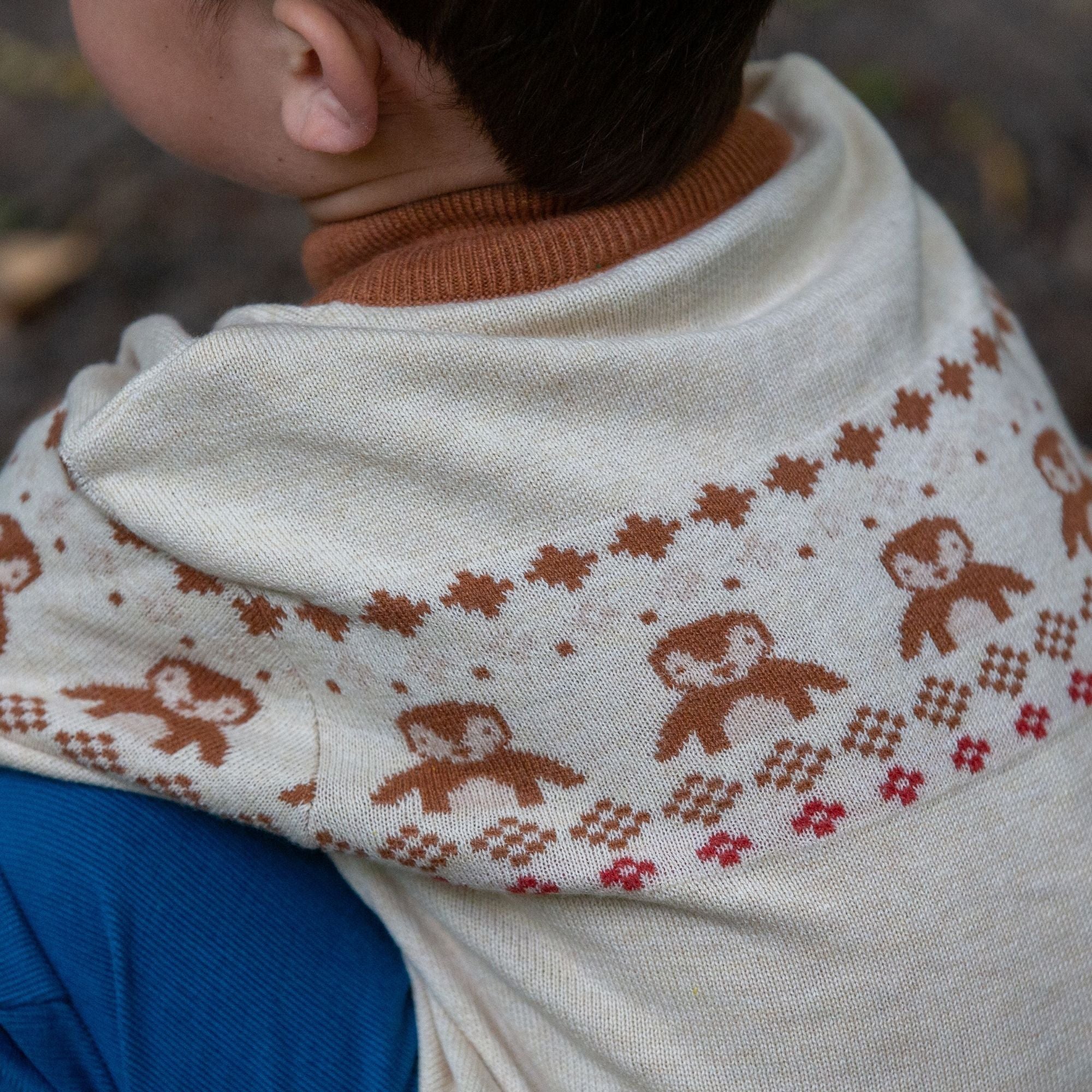 From One To Another Fair Isle Penguin Knitted Cardigan