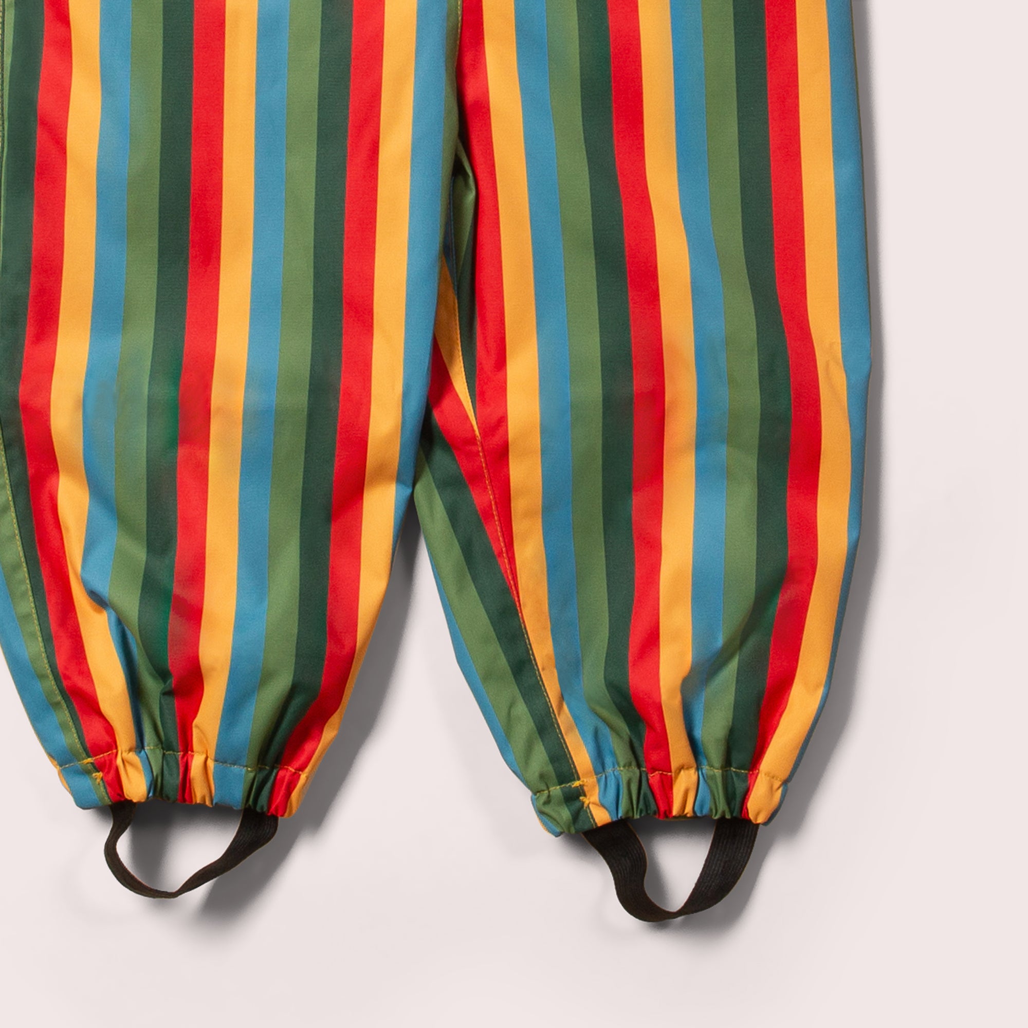 Rainbow Stripe Adventure Waterproof Recycled Dungarees