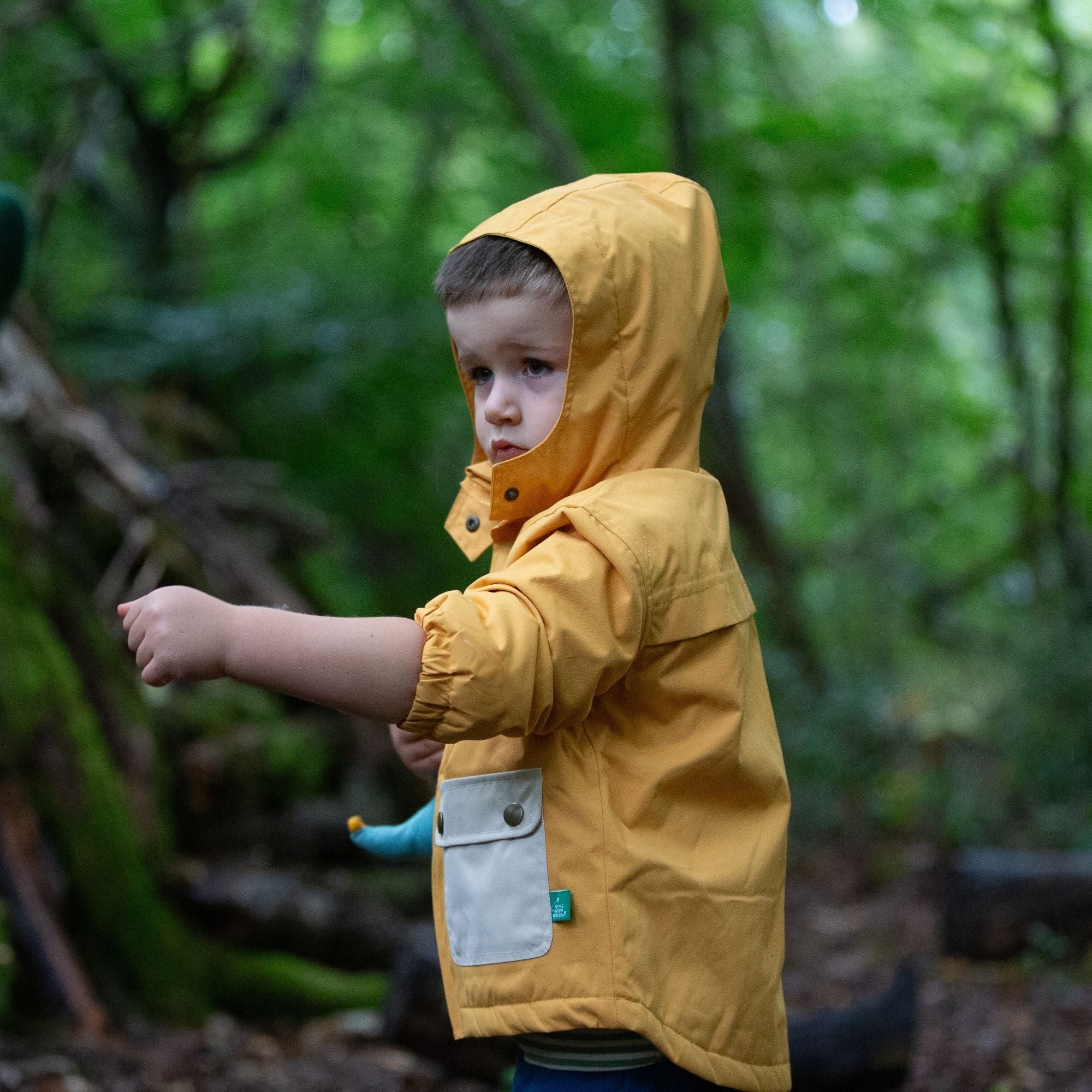 Gold Recycled Waterproof Winter Coat