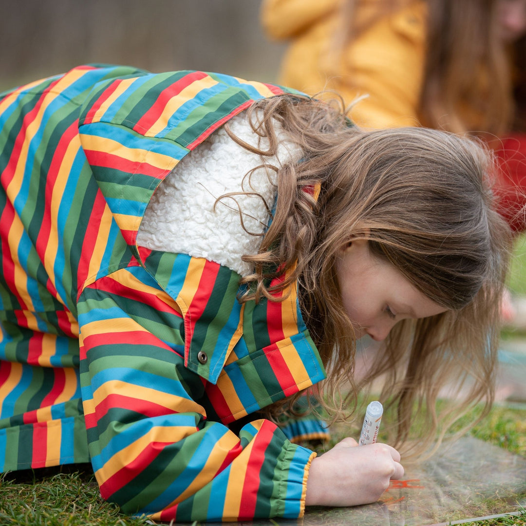 Rainbow Stripe Adventure Recycled Waterproof Winter Coat