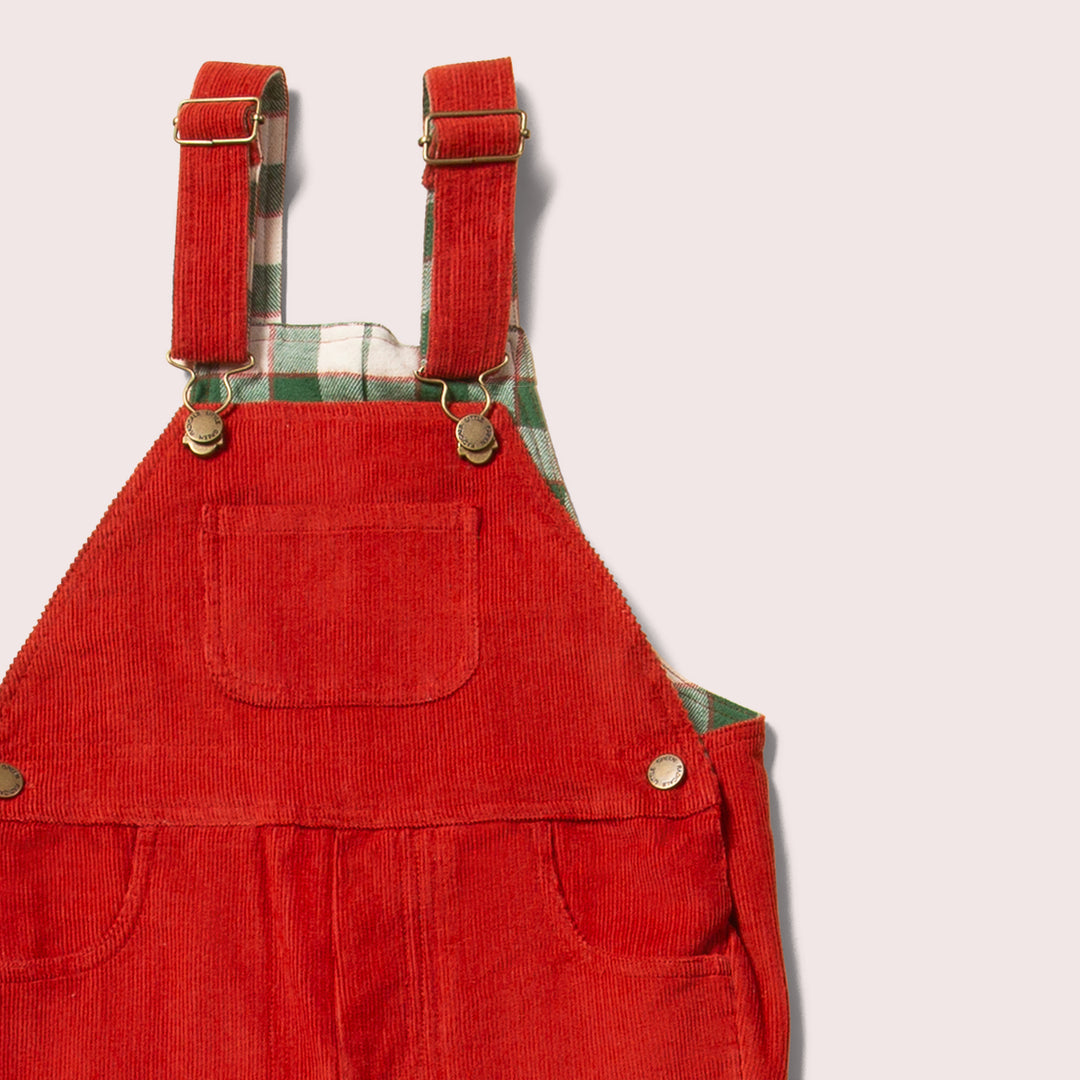 Hazelnut Lined Corduroy Dungarees