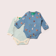 Woodland Folk Organic Baby Bodysuit Set - 2 Pack