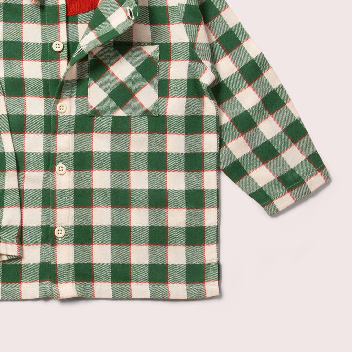 Fern Green Check Long Sleeve Shirt