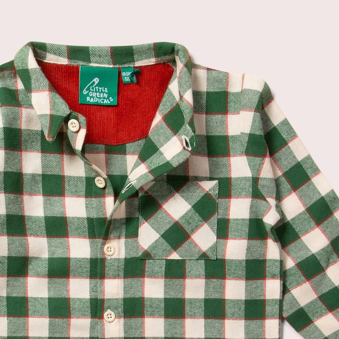 Fern Green Check Long Sleeve Shirt