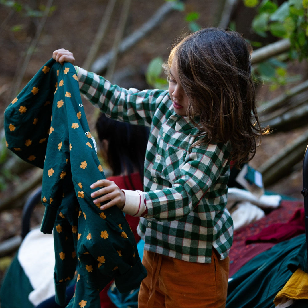 Fern Green Check Long Sleeve Shirt